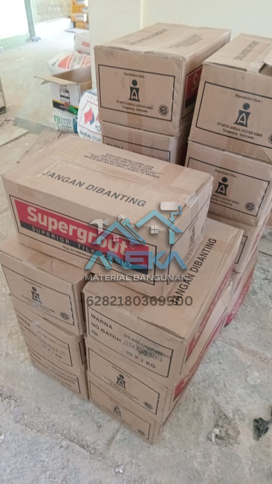 Pengantaran Supergrout Box Wilayah Batam